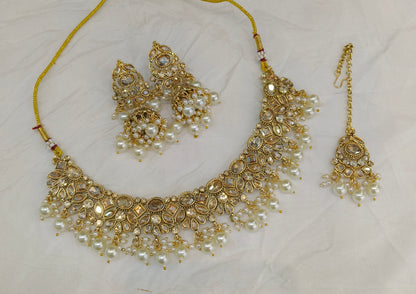 Antique Gold Necklace Jewellery Kitty Bollywood sets