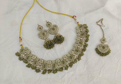 Antique Gold Mehndi Necklace Jewellery Betty Bollywood sets