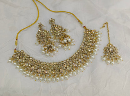 Antique Gold Necklace Jewellery Devika Bollywood sets