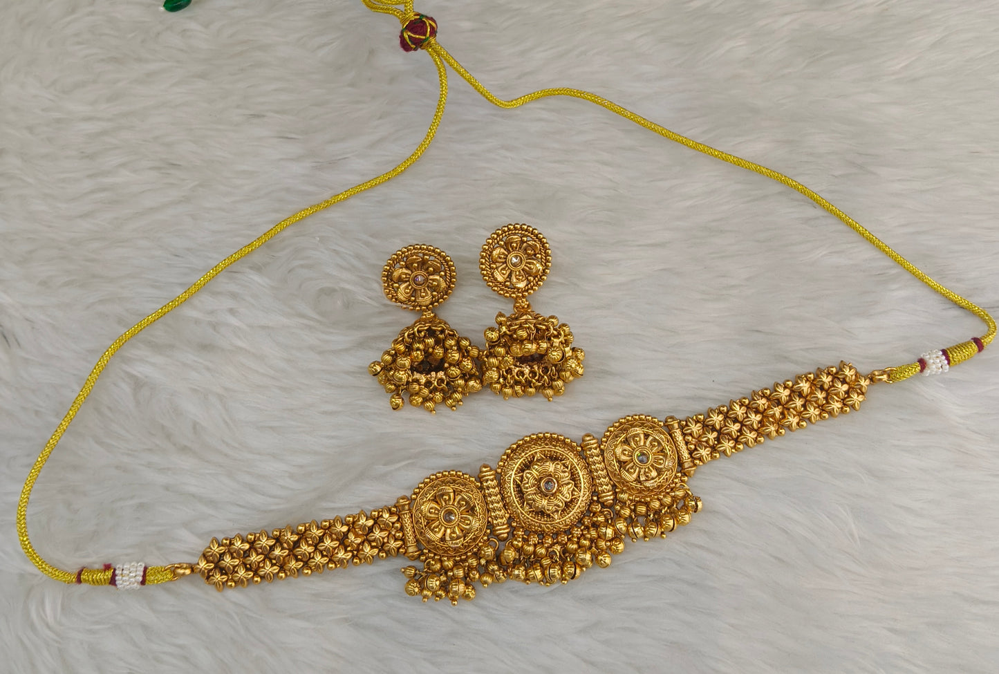 Polki Ruby Choker Jewellery May Set