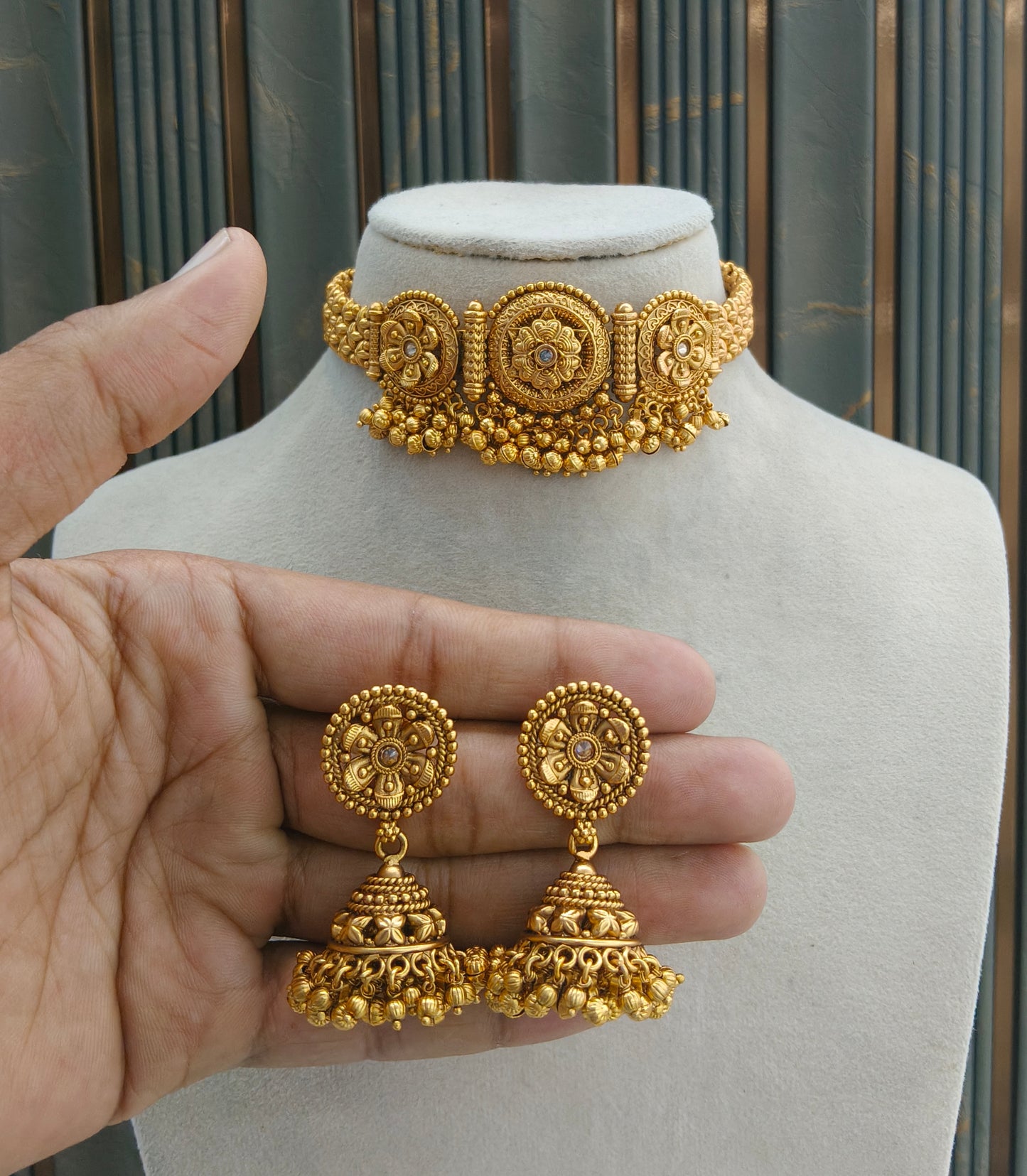 Polki Ruby Choker Jewellery May Set