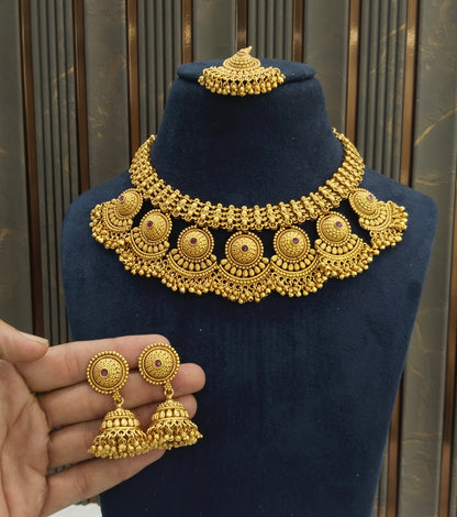 Gold Polki Necklace Jewellery Lucy Sets