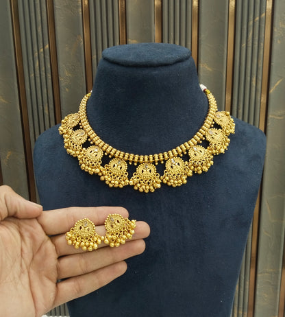 Gold Polki Necklace Jewellery Lucy Sets