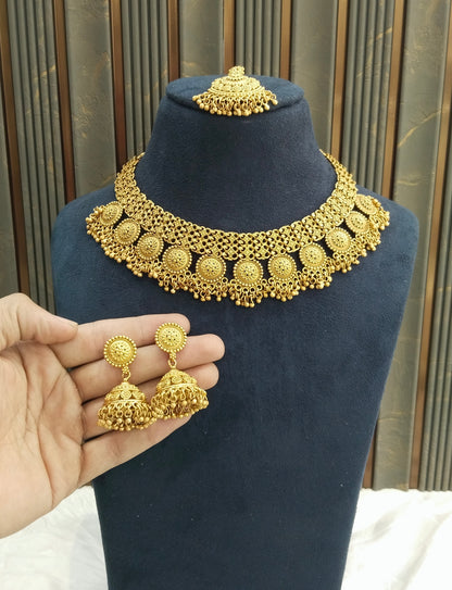 Gold Polki Necklace Jewellery Lucy Sets