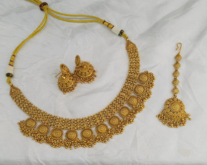Gold Polki Necklace Jewellery Lucy Sets