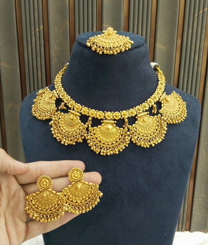 Gold Polki Necklace Jewellery Lucy Sets