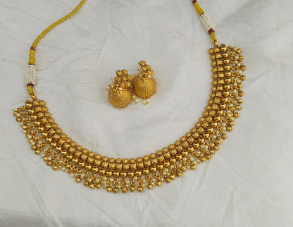 Gold Polki Necklace Jewellery Lucy Sets