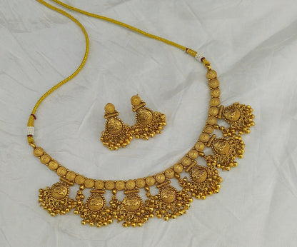 Gold Polki Necklace Jewellery Lucy Sets