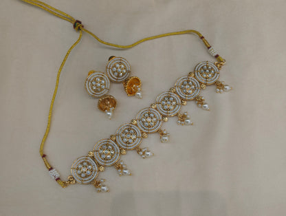 Gold Polki Choker Jewellery Jayla Sets