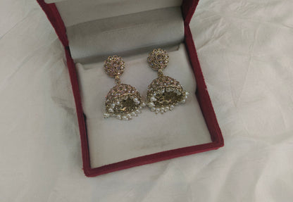 Antique Gold Bollywood Ren Earrings