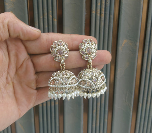 Antique Gold Bollywood Ren Earrings