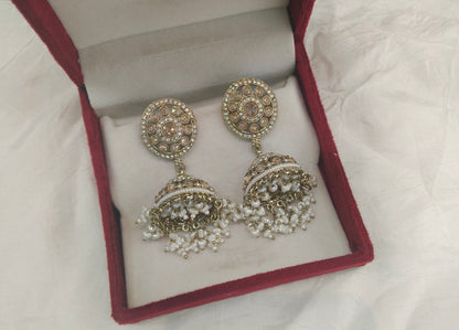 Antique Gold Bollywood Rin Earrings
