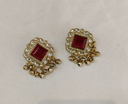 Antique Gold Bollywood Rini Earrings