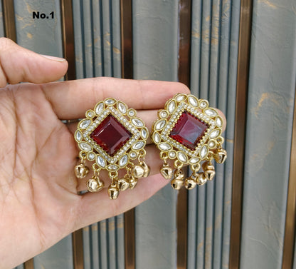 Antique Gold Bollywood Rini Earrings