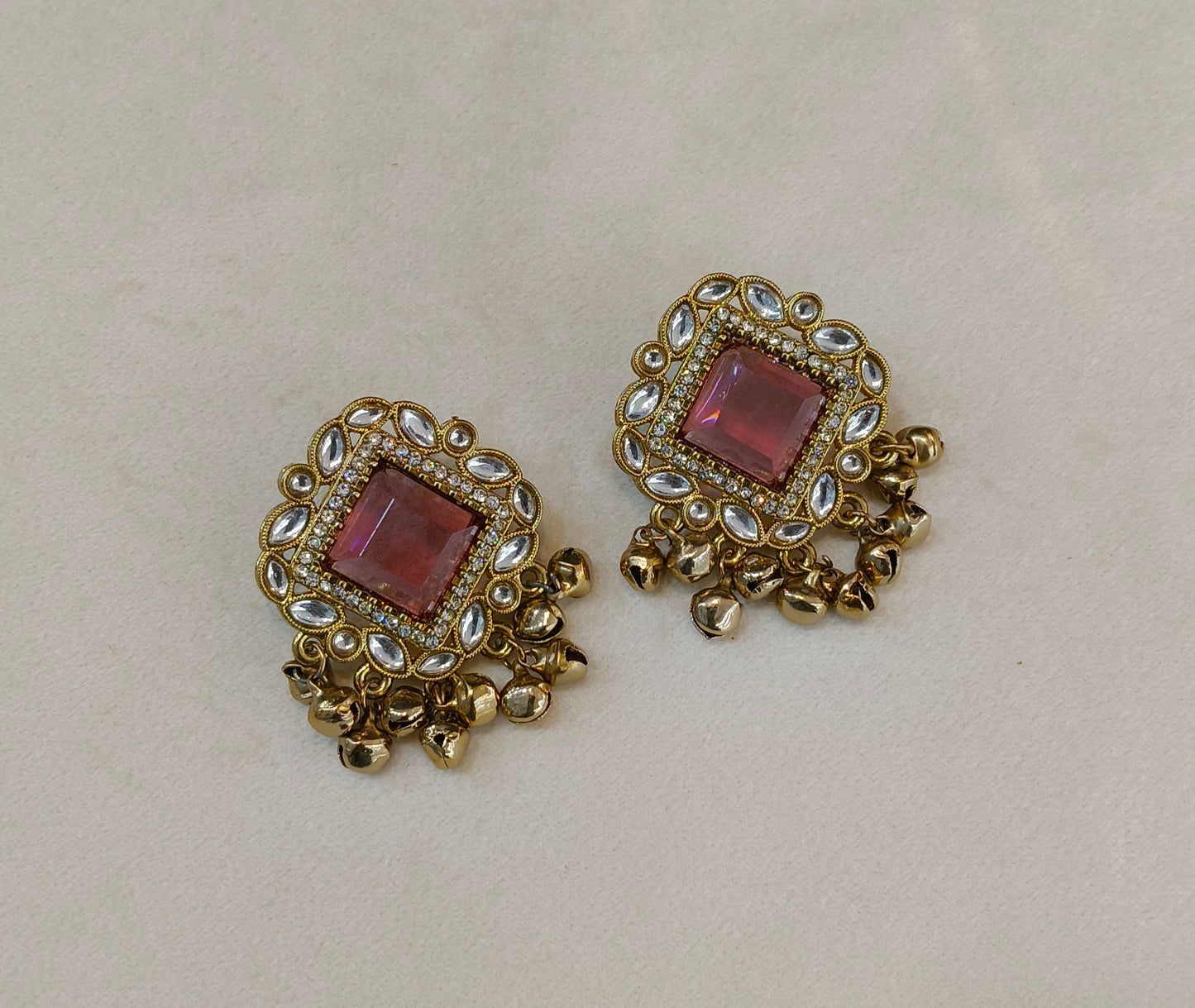 Antique Gold Bollywood Rini Earrings