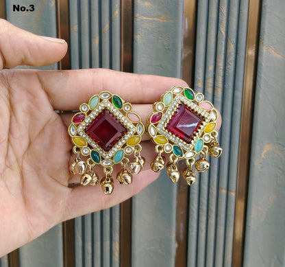 Antique Gold Bollywood Rini Earrings