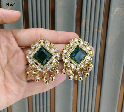 Antique Gold Bollywood Rini Earrings