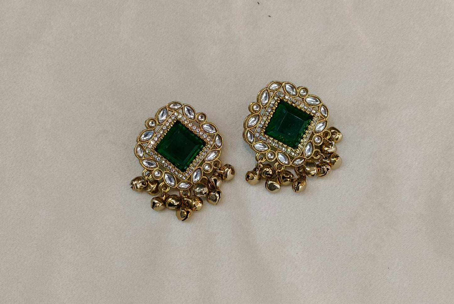 Antique Gold Bollywood Rini Earrings