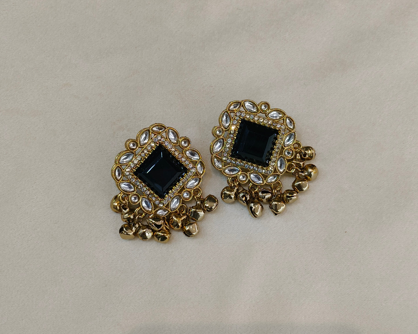 Antique Gold Bollywood Rini Earrings