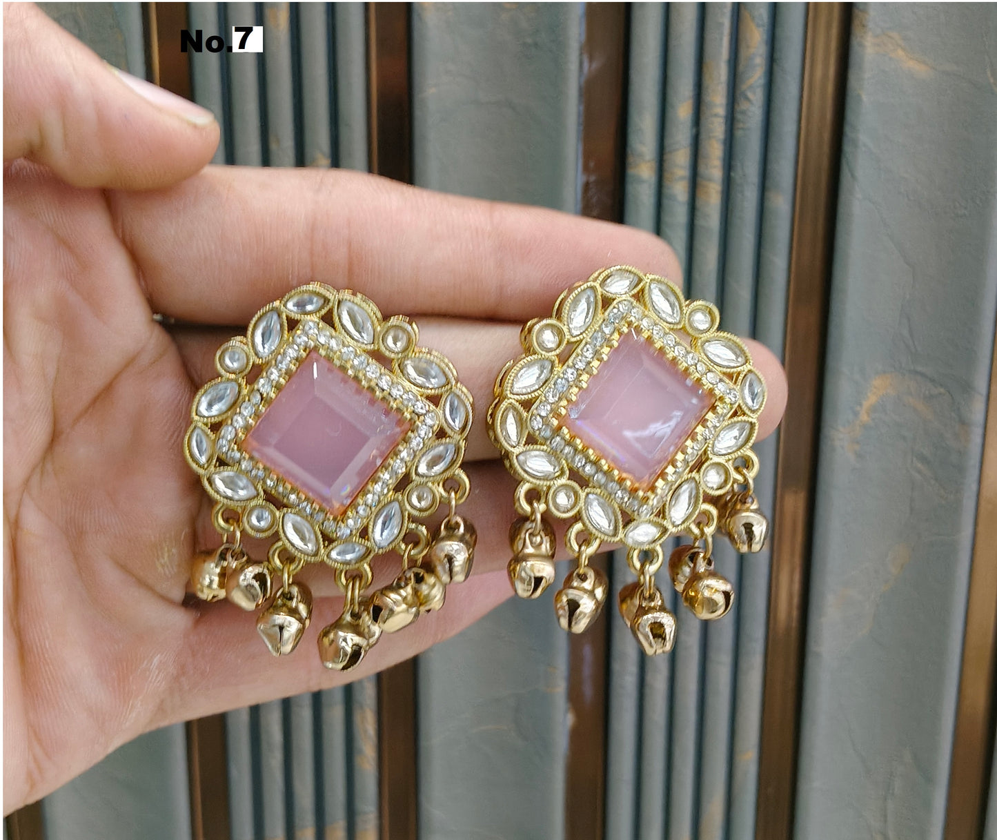 Antique Gold Bollywood Rini Earrings