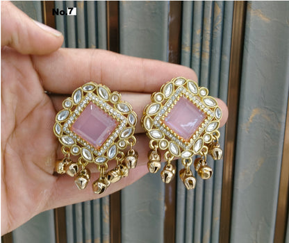 Antique Gold Bollywood Rini Earrings