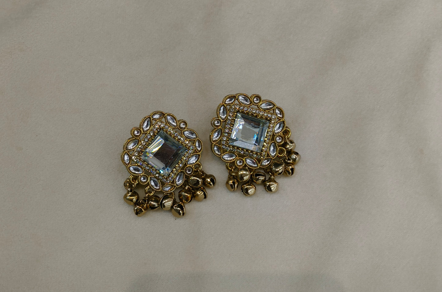 Antique Gold Bollywood Rini Earrings