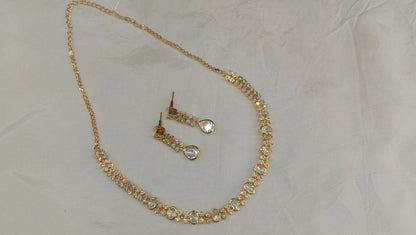 Gold Kundan Necklace Jewellery Eiko Set