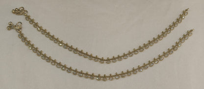 Antique Gold Anklets Noa Jhanjar Payal Jewellery