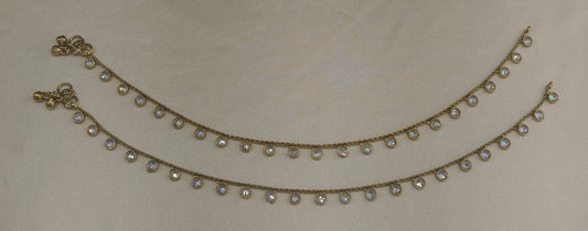 Antique Gold Anklets Noa Jhanjar Payal Jewellery