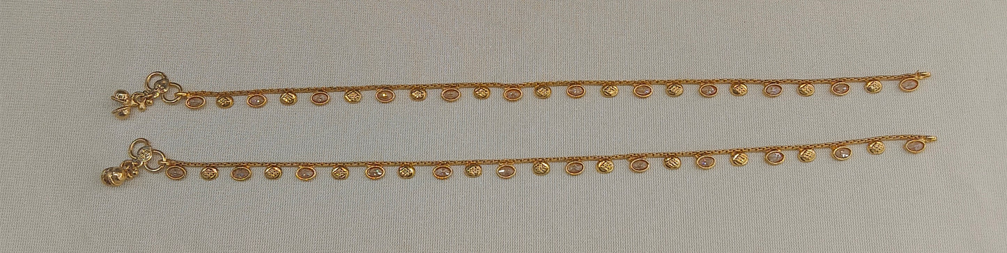 Gold Anklets Suzu Jhanjar Payal Jewellery
