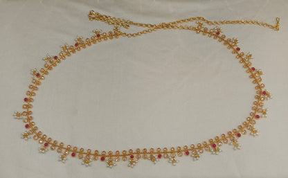 Gold Belly Chain kamarbelt Dhanvi Saree Chain