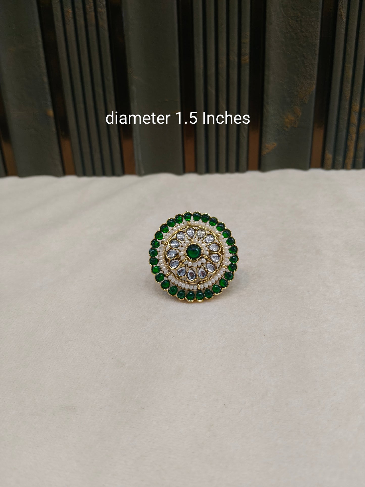 Kundan Adjustable Maira Finger Rings