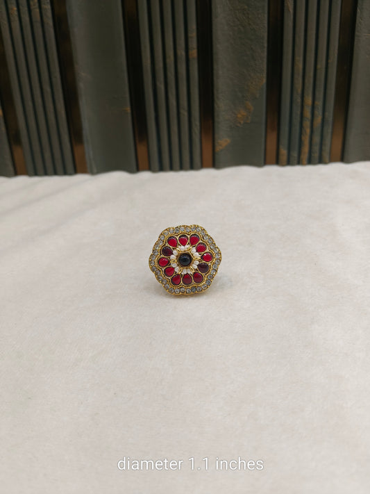 Kundan Adjustable Malati Finger Rings