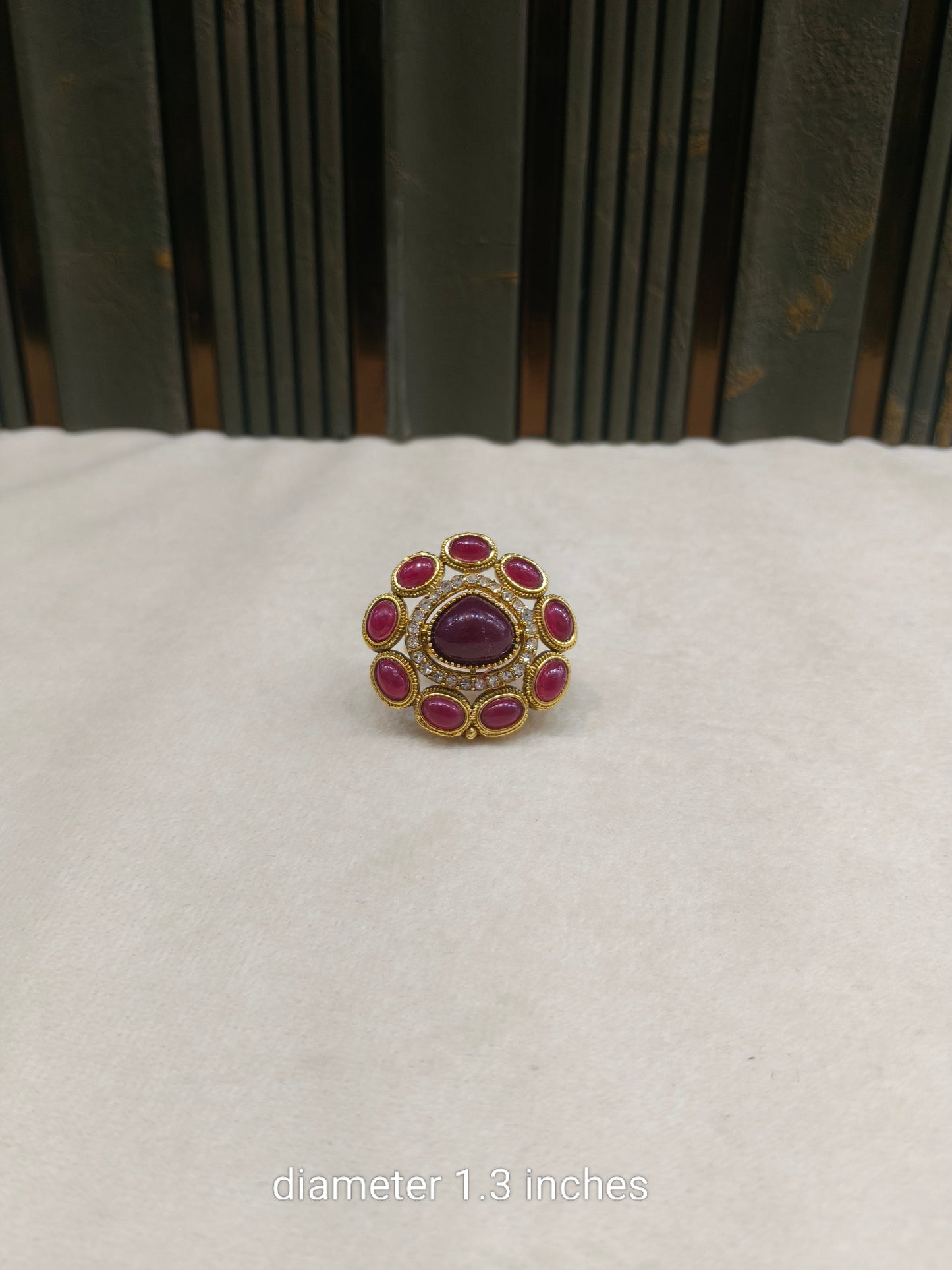 Kundan Adjustable Reeba Finger Rings