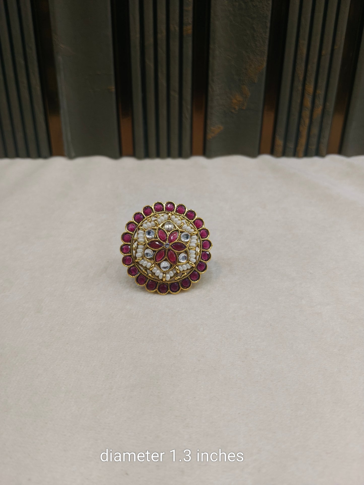 Kundan Adjustable Meher Finger Rings