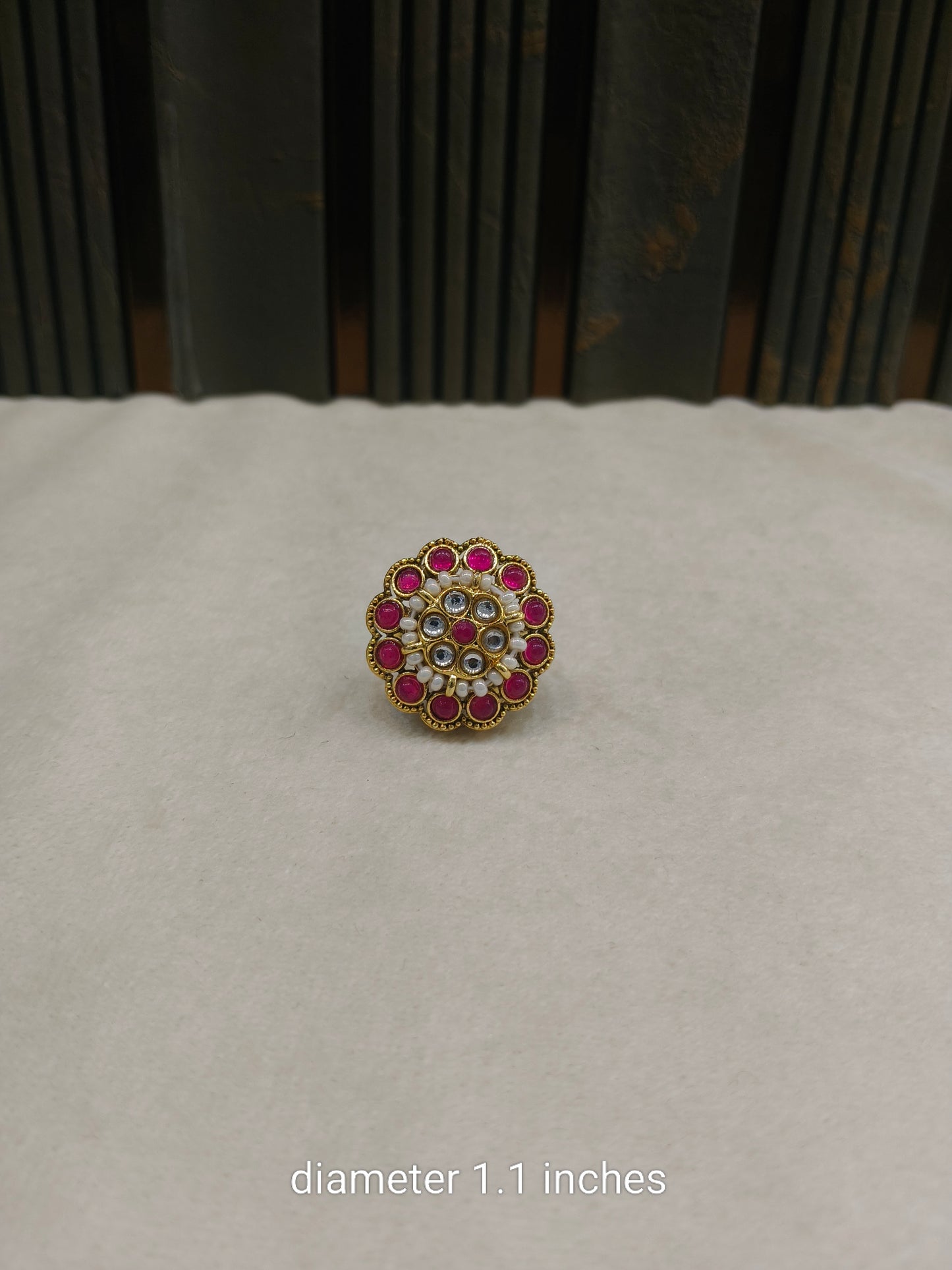 Kundan Adjustable Yasim Finger Rings