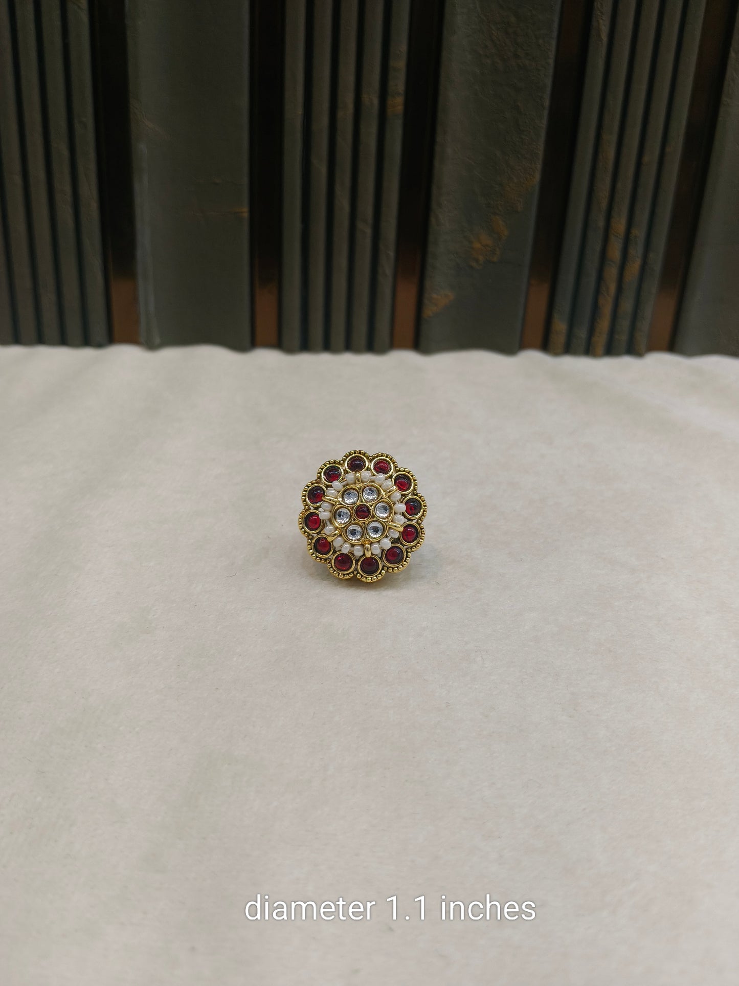Kundan Adjustable Yasim Finger Rings