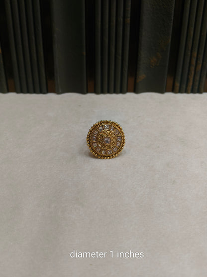 Gold Cocktail Megumi Finger Rings