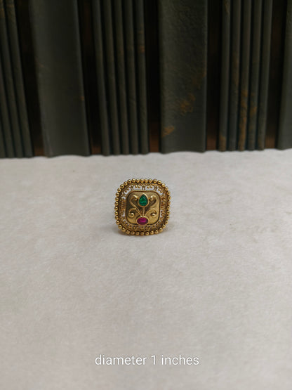 Gold Cocktail Misaki Finger Rings