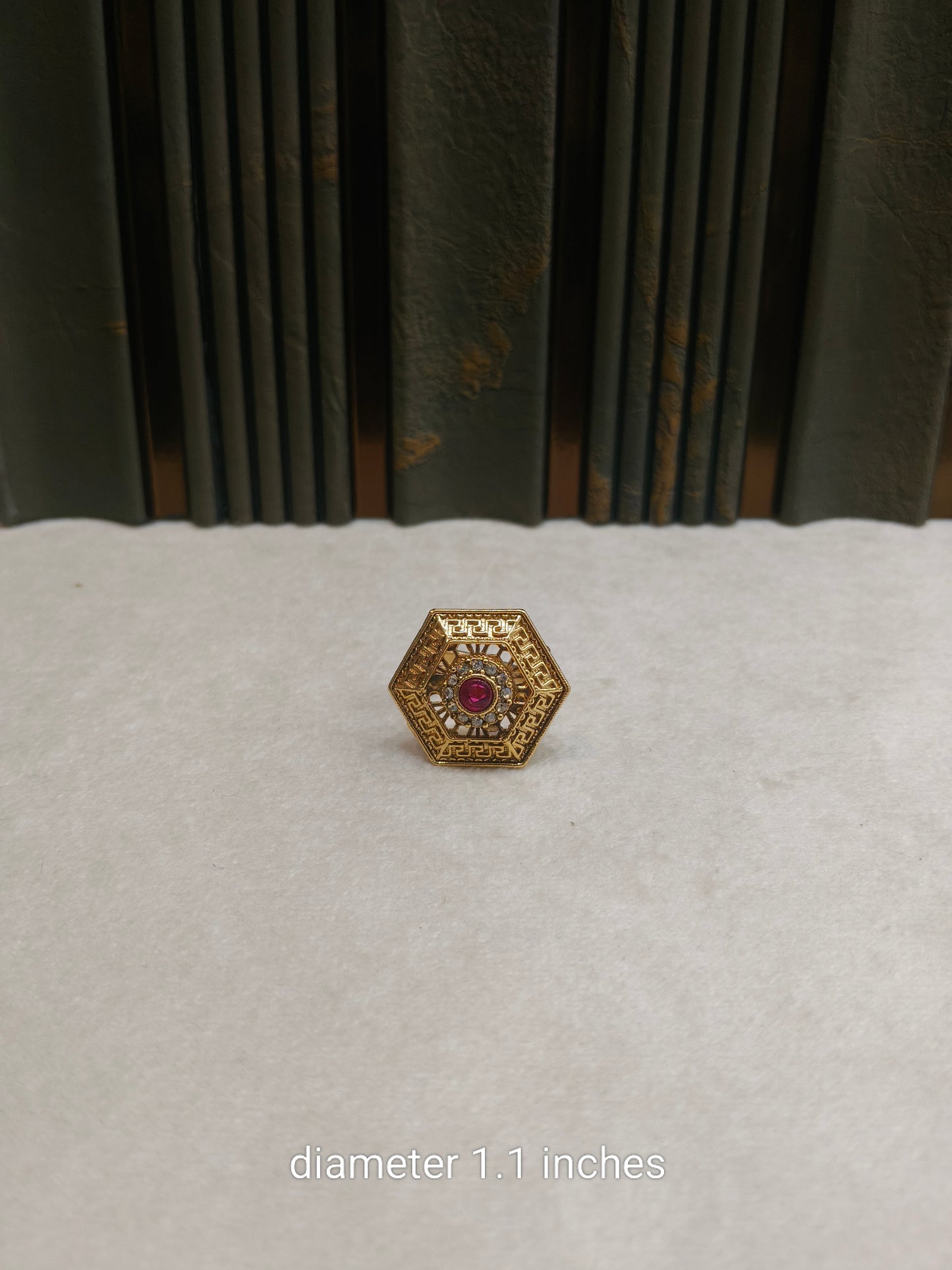 Gold Cocktail Bishou Finger Rings