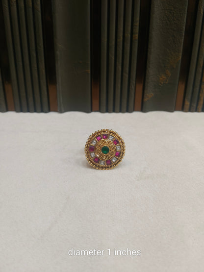 Gold Cocktail Megumi Finger Rings