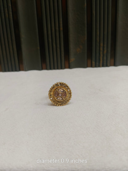 Gold Cocktail Miko Finger Rings