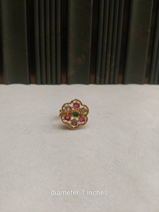 Gold Cocktail Akemi Finger Rings