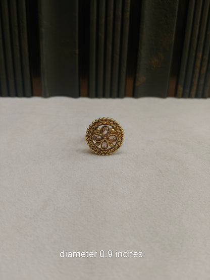 Gold Cocktail Misha Finger Rings