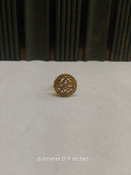 Gold Cocktail Misha Finger Rings