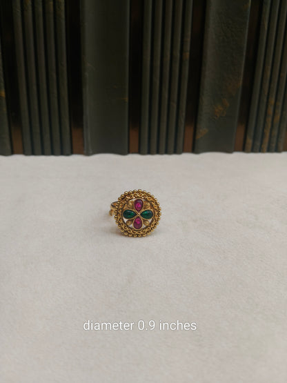 Gold Cocktail Misha Finger Rings