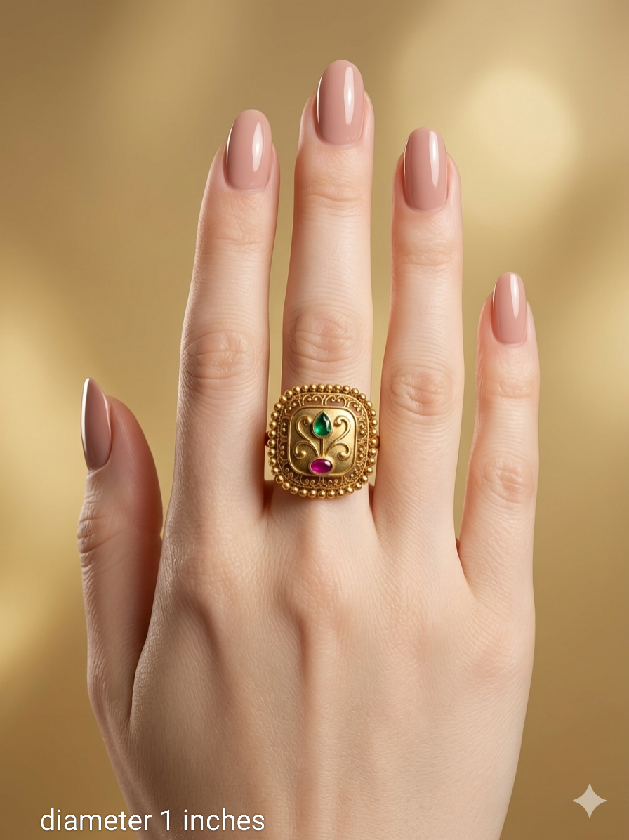 Gold Cocktail Misaki Finger Rings