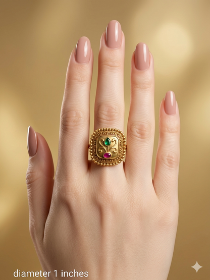 Gold Cocktail Misaki Finger Rings