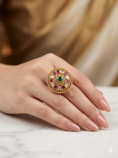 Gold Cocktail Megumi Finger Rings