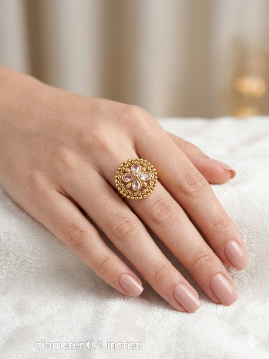 Gold Cocktail Misha Finger Rings